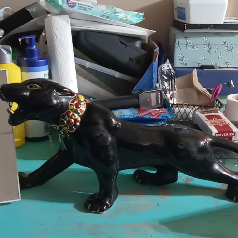 Mid Century Ceramic Panther